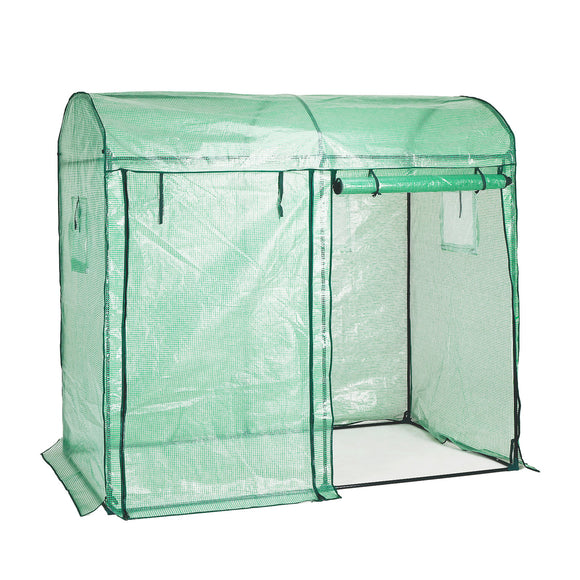 Home Ready Dome 2X1X1.8M Garden Greenhouse Walk-In Shed PE