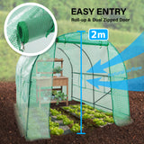 Home Ready Dome Tunnel Hoop Polytunnel 3x2x2M Greenhouse Walk-In Shed PE