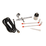 Dynamic Power Air Brush Suction/Gravity Dual Action Kit with Air Hose