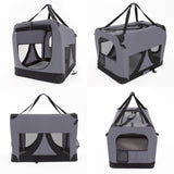 Paw Mate Grey Portable Soft Dog Cage Crate Carrier XXXL