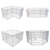 Paw Mate Pet Playpen 8 Panel 24in Foldable Dog Cage + Cover