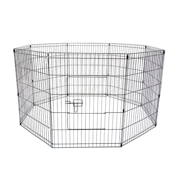 Paw Mate Pet Playpen 8 Panel 30in Foldable Dog Exercise Enclosure Fence Cage