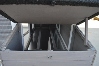 YES4PETS Grey XXL Chicken Coop Rabbit Guinea Pig Hutch Ferret Hen Cat Bird House