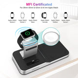CHOETECH T316 4-in-1 Wireless Charging Station for iPhone/Apple Watch/iPod and all Qi Wireless Cell phones