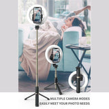 Selfie Stick and Tripod stand TEQ Q07 Bluetooth Ring Light