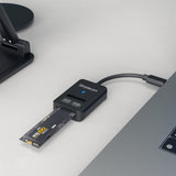 Simplecom SA506 NVMe / SATA Dual Protocol M.2 SSD to USB-C Adapter Converter USB 3.2 Gen 2 10Gbps