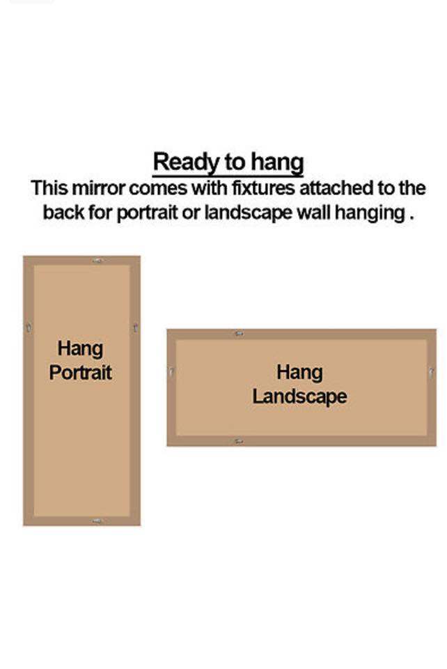 French Provincial Ornate Mirror - White - Medium 70cm x 170cm