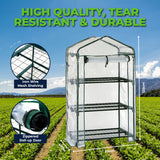 Garden Greens Greenhouse Shed 3 Tier UV Protected Cover Solid Structure 1.25m