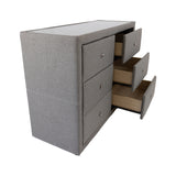 Molly Dresser 6 Chest of Drawers Bedroom Storage Cabinet - Light Grey