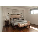 Scarlet 4pc King Bed Frame Bedroom Suite Timber Bedside Tallboy Package Set