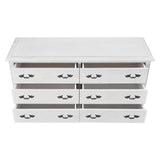 Alice Dresser 6 Chest of Drawers Storage Cabinet Distressed White