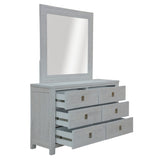 Myer Dresser Mirror 6 Chest of Drawers Tallboy Storage Cabinet White Wash