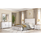 Grandy Dresser 5 Chest of Drawers 1 Door Bed Storage Cabinet White Brown