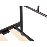 Hardy  Double Bed Size Metal Frame Platform Mattress Base - Black