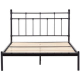 Moderna King Single Bed Size Metal Frame Platform Mattress Base - Black