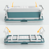 Foldable 135cm Large Massage Bathtub Portable Bathtub with Drain for adult