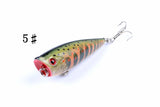 6X 6cm Popper Poppers Fishing Lure Lures Surface Tackle Fresh Saltwater