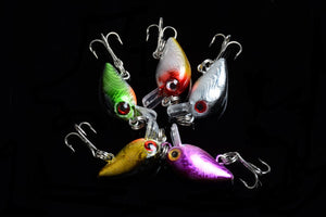 5x 3cm Popper Crank Bait Fishing Lure Lures Surface Tackle Saltwater