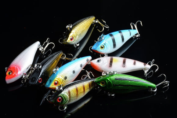 8x 5cm Vib Bait Fishing Lure Lures Hook Tackle Saltwater