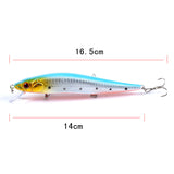 5x Poppers Minnow 14cm Fishing Lure