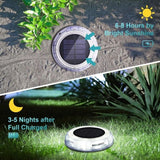 Deck Lights- Solar LED Lights in Cool White – 2 in One Pack