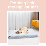 Rectangle Pet Dog Comfort Bed Plush Comfortable Removable Washable Kennel L