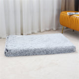 Rectangle Pet Dog Comfort Bed Plush Comfortable Removable Washable Kennel L