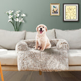 PawFriends Pet Sofa Bed Dog Calming Sofa Cover Protector Cushion Plush Mat L
