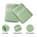 Linenland Bath Towel 4 Piece Cotton Hand Towels Set - Sage Green