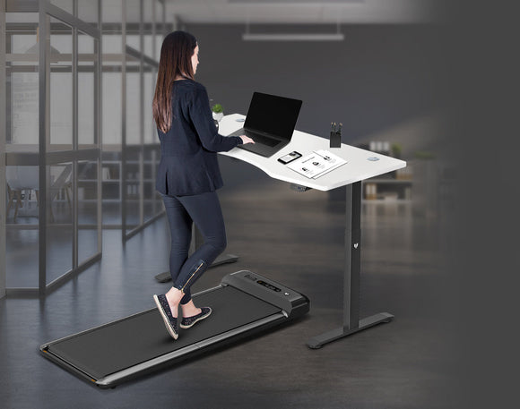 Lifespan Fitness Walkingpad M2 Treadmill with Dual Motor Automatic Standing Desk 150cm in White/Black