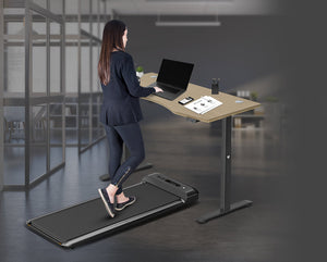 Lifespan Fitness Walkingpad M2 Treadmill with Dual Motor Automatic Standing Desk 150cm in Oak/Black