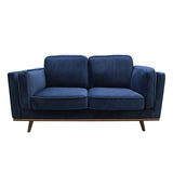 3+2 Seater Sofa BlueFabric Lounge Set for Living Room Couch with Wooden Frame