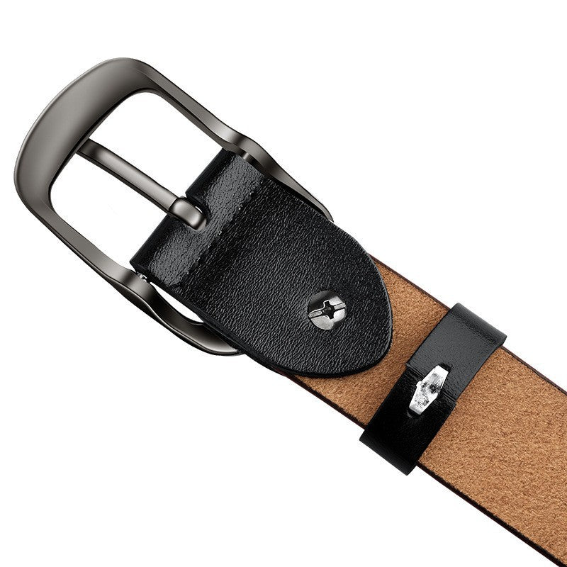 Cheeky X  Genuine Leather 110-120CM Womens Belt Pin Buckle Top Layer Cow Leather(Brown)