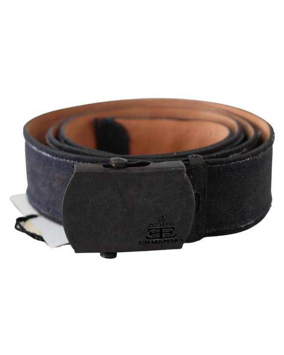 Classic Leather Belt with Vintage-Tone Hardware by Ermanno Scervino 85 cm Women