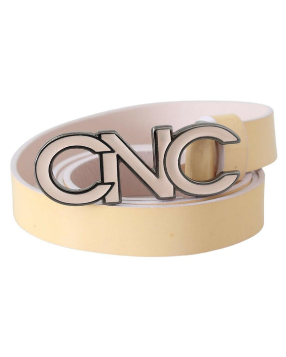 CNC Costume National Pink Logo Leather Belt 85 cm Women