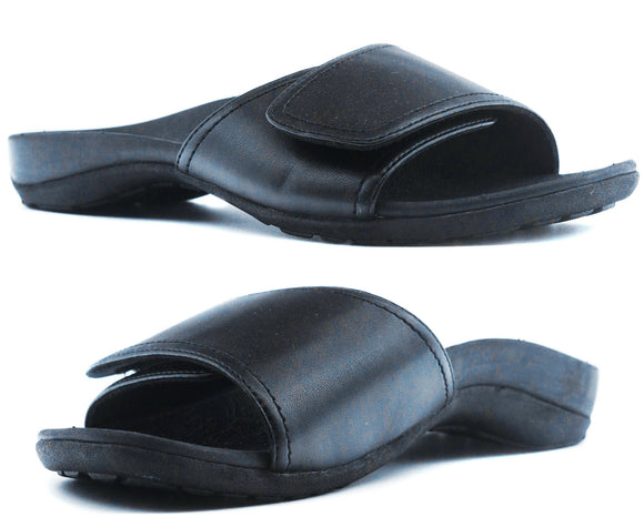 Axign Orthotic Slides Slip On Thongs Slippers Flip Flops - Black - EUR 40 (Mens UK7/Ladies US9)