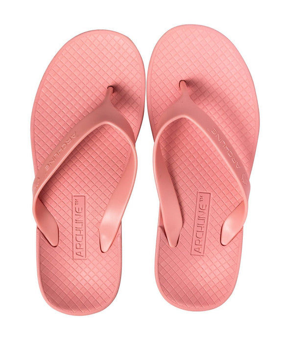 ARCHLINE Orthotic Thongs Arch Support Shoes Flip Flops - Pastel Pink - EUR 37