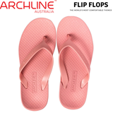ARCHLINE Orthotic Thongs Arch Support Shoes Flip Flops - Pastel Pink - EUR 41