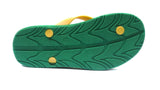 ARCHLINE Orthotic Thongs Arch Support Shoes Footwear Flip Flops Orthopedic - Green/Gold - EUR 35
