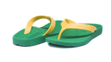 ARCHLINE Orthotic Thongs Arch Support Shoes Footwear Flip Flops Orthopedic - Green/Gold - EUR 41