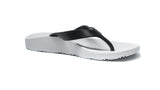 ARCHLINE Orthotic Thongs Arch Support Shoes Footwear Flip Flops Orthopedic - White/Black - EUR 37