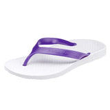 ARCHLINE Orthotic Thongs Arch Support Shoes Footwear Flip Flops Orthopedic - White/Fuchsia - EUR 38