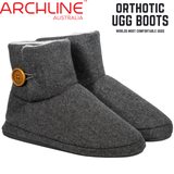 Archline Orthotic UGG Boots Slippers Arch Support Warm Orthopedic Shoes - Grey - EUR 39 (Women's US 8/Men's US 6)