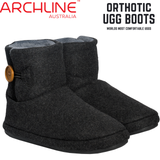 Archline Orthotic UGG Boots Slippers Arch Support Warm Orthopedic Shoes - Charcoal - EUR 39 (Women's US 8/Men's US 6)