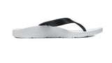 ARCHLINE Flip Flops Orthotic Thongs Arch Support Shoes Footwear - White/Black - EUR 34