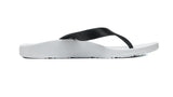 ARCHLINE Flip Flops Orthotic Thongs Arch Support Shoes Footwear - White/Black - EUR 42