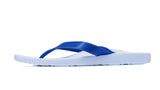 ARCHLINE Flip Flops Orthotic Thongs Arch Support Shoes Footwear - White/Blue - EUR 47