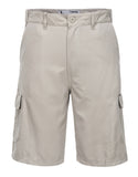 HUSKI Cargo Shorts Mens Cascade Microfibre Flexi Fit - Bone - XX-Large (102cm Waist)