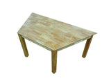 Trapezoidal Table 120 Rubber Wood