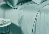 Queen Size 500TC Cotton Sateen Fitted Sheet (Mint Color)